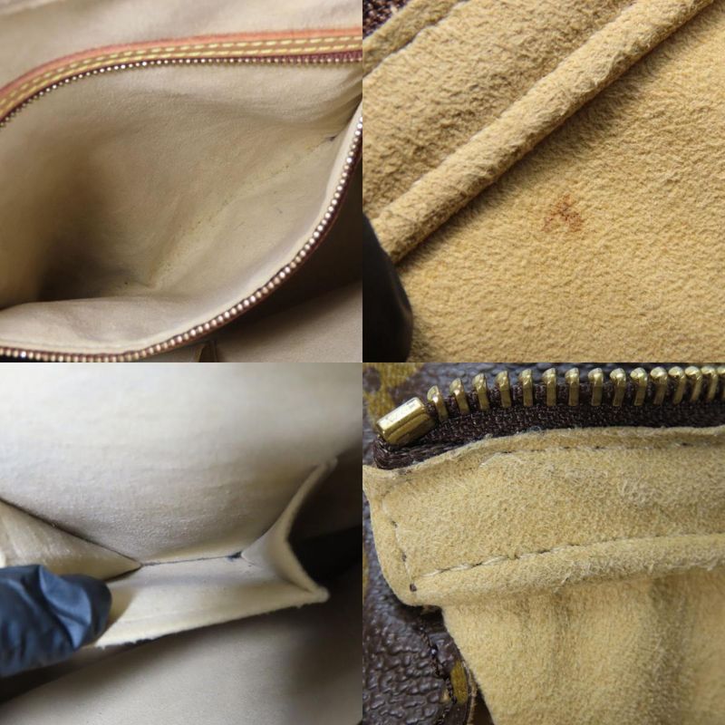 Louis Vuitton Shoulder Bag Looping GM Monogram Nubuck Brown — view 8