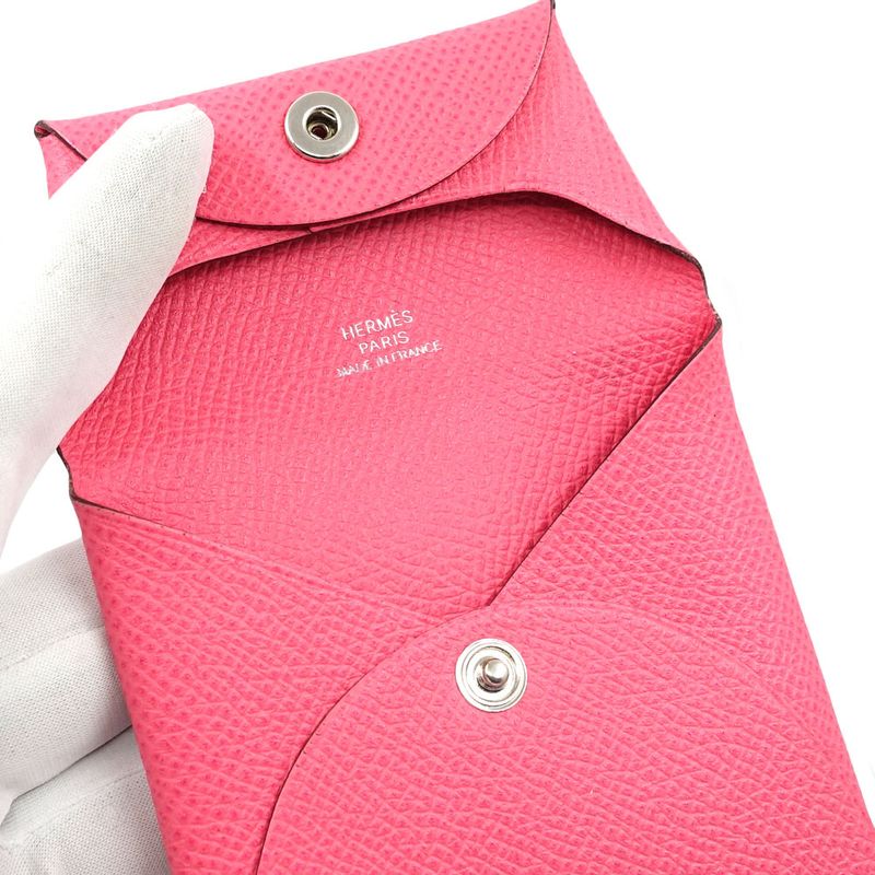 Hermes Bastia Coin Case 2015 Manufactured In Veau Epsom Rose — view 5