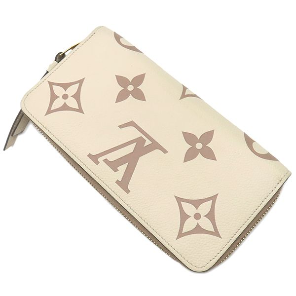 Louis Vuitton Long Wallet Zippy Bi-Color Monogram Empreinte Cles Creme — view 2