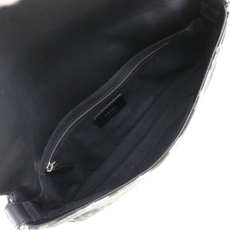 Fendi Mamma Bucket 3-Way Body Clutch Zucca Camouflage Pattern 7 Va472 Nylon Black — view 5
