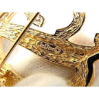Dior Vintage Rhinestone Pin Brooch Pin Badge Gold — view 4