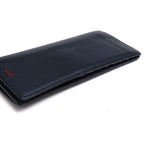 Dior Homme Long Wallet Men Leather Navy Blue CD Logo with Coin — view 4