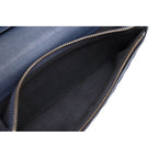 Dior Homme Long Wallet Men Leather Navy Blue CD Logo with Coin — view 9