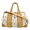 Louis Vuitton Monogram Multicolor Courtney MM Boston Bag Handbag 2-Way