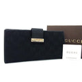 Gucci GG Pattern Canvas Folded Long Wallet Coin Purse