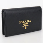 Prada Sapphia Leather Business Card Holder