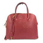 Hermes Handbag Bolide 35 Courchevel Red