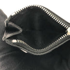 Prada Bifold Wallet Saffiano Triangle Compact Black — view 5