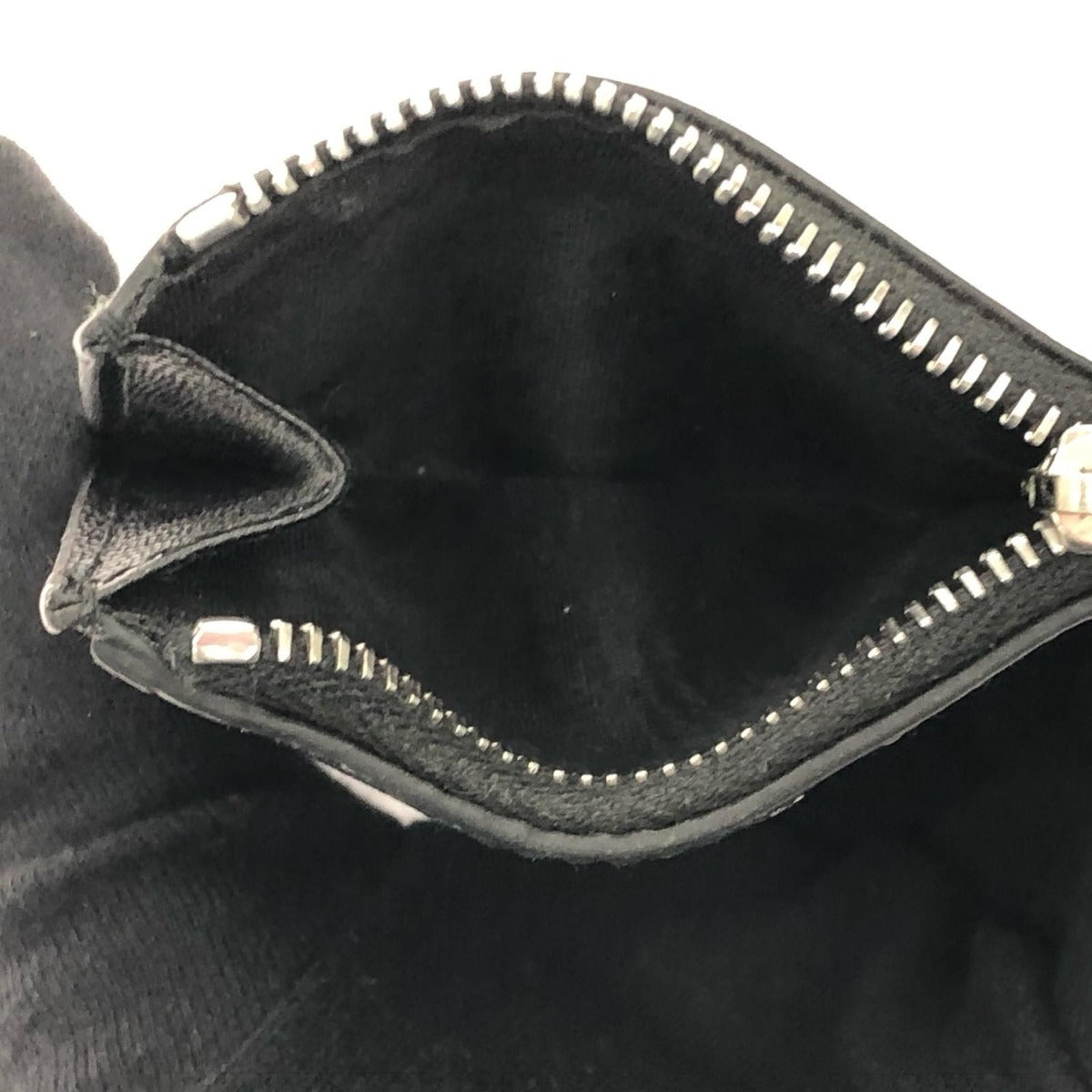 Prada Bifold Wallet Saffiano Triangle Compact Black — view 5