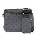 Louis Vuitton Trio Messenger Shoulder Bag Black Monogram Eclipse Reverse