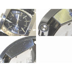 Bvlgari Ashoma Automatic Watch Date Silver Ss Black Dial Cles — view 4