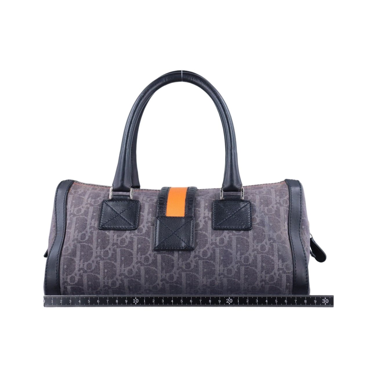 Dior Trotter Gray Multicolor Canvas Handbag — view 2