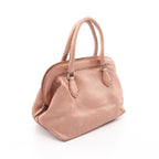 Fendi Handbag Selleria Doctor's Bag Metal Orange Leather — view 2