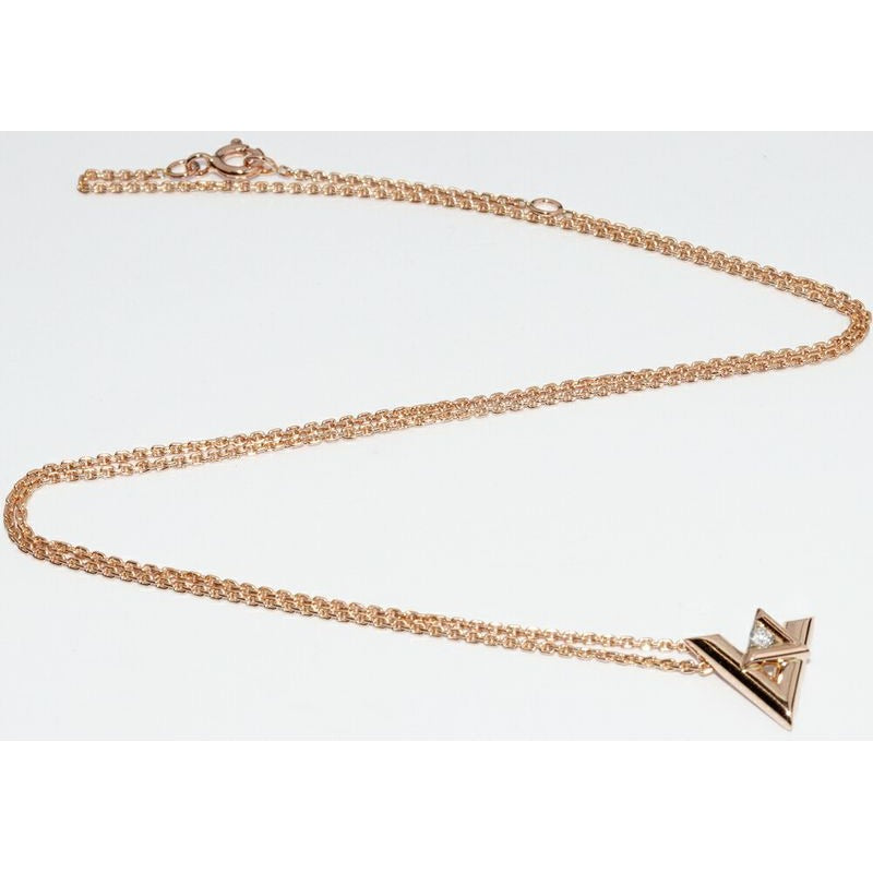 Louis Vuitton Pendant Necklace 18K Pink Gold Diamond — view 4