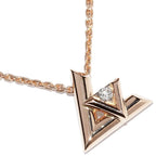 Louis Vuitton Pendant Necklace 18K Pink Gold Diamond