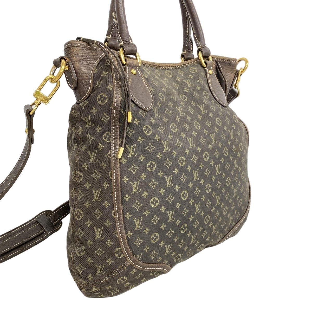 Louis Vuitton Handbag Monogram Mini Lin Besace Angele Ebene 2-Way — view 2