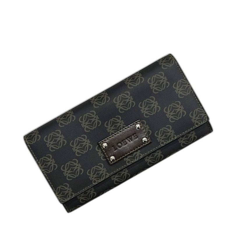 Loewe Bifold Wallet Dark Gray Anagram 168 80