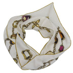 Louis Vuitton Heirloom Monogram Triangle Silk Scarf White 90 — view 3