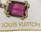 Louis Vuitton Heirloom Monogram Triangle Silk Scarf White 90 — view 5