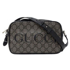 Gucci Shoulder Bag GG Supreme Gray Black