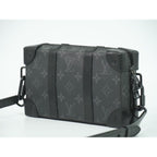 Louis Vuitton LV Soft Trunk Wallet Monogram Eclipse Shoulder Black — view 2