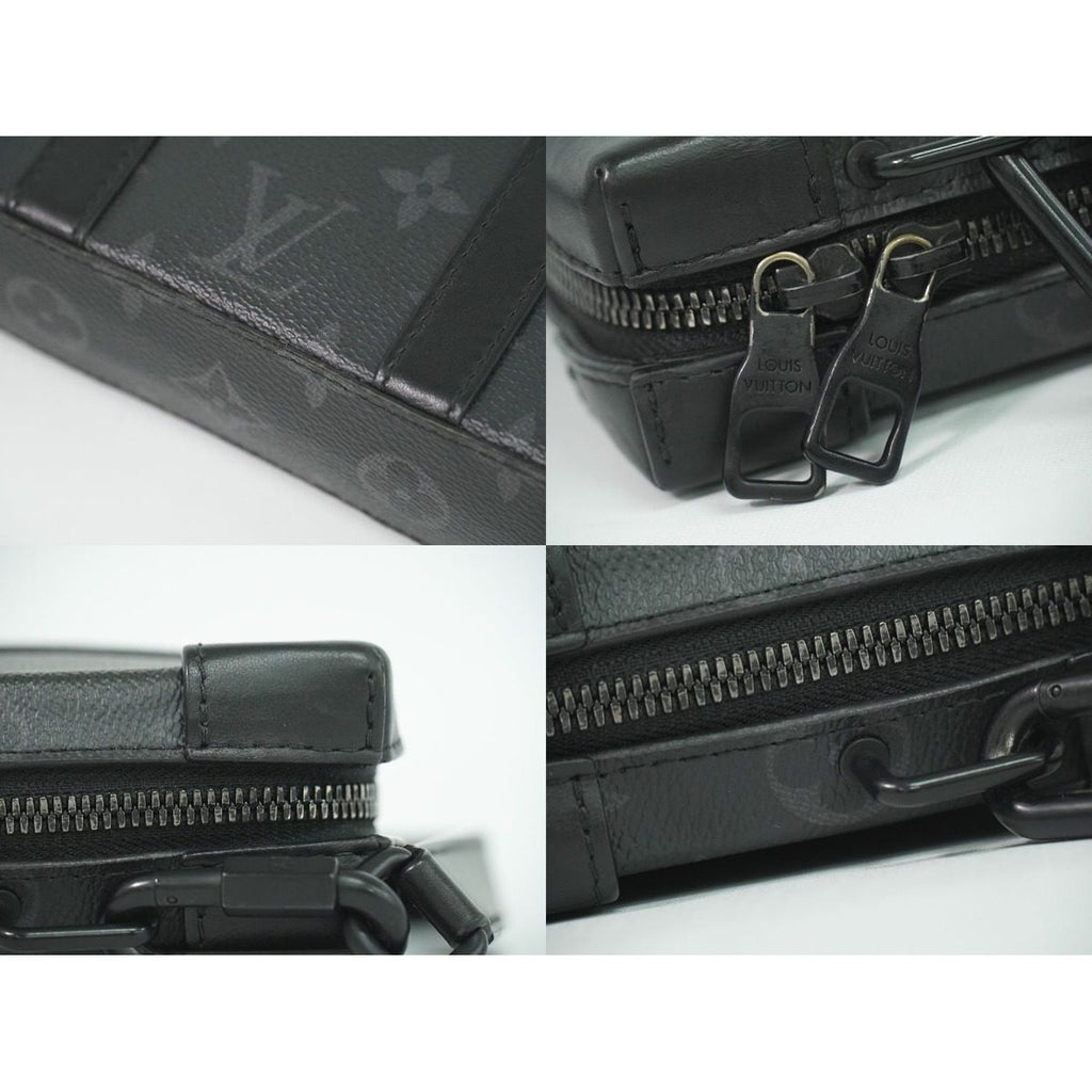 Louis Vuitton LV Soft Trunk Wallet Monogram Eclipse Shoulder Black — view 7