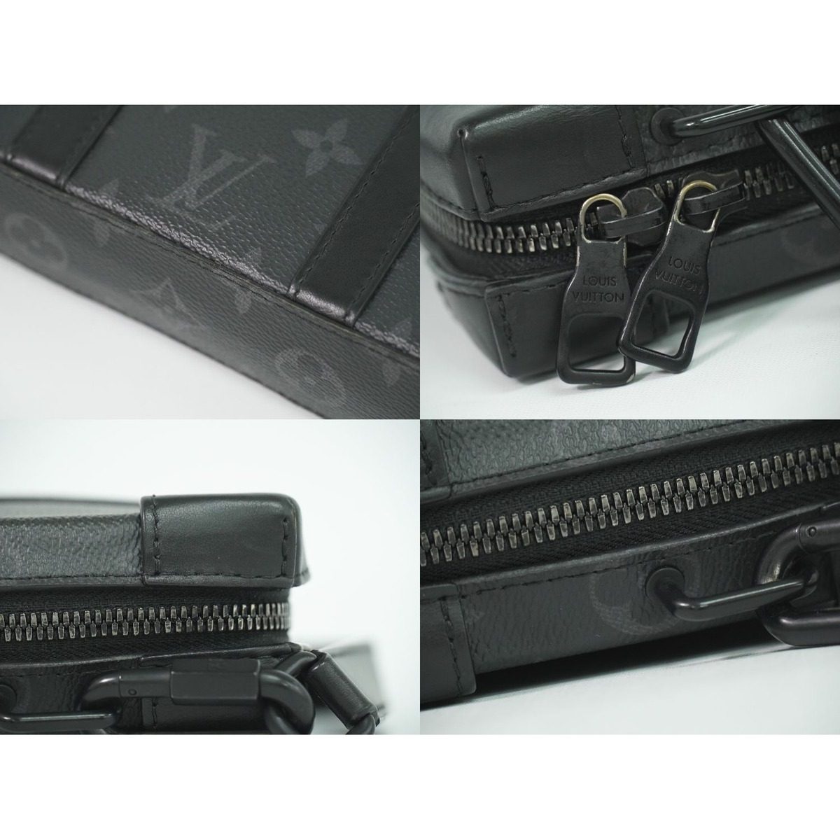 Louis Vuitton LV Soft Trunk Wallet Monogram Eclipse Shoulder Black — view 7