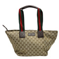 Gucci Handbag GG Canvas Tote Bag Beige