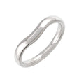 Tiffany & Co Curved Band Ring Pt Platinum