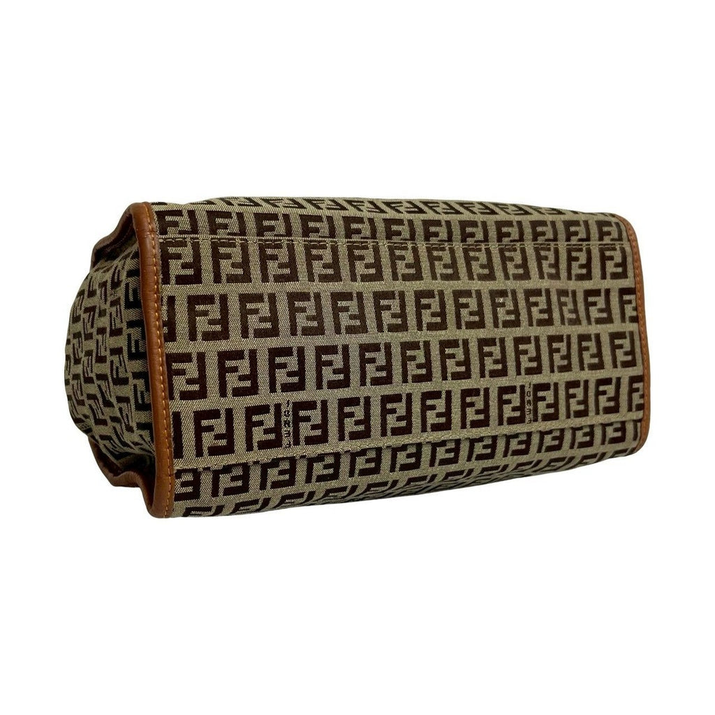 Fendi Zucchino FF Pattern Logo Canvas Leather — view 7