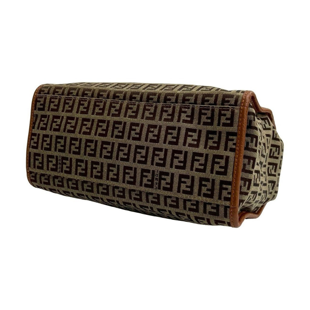 Fendi Zucchino FF Pattern Logo Canvas Leather — view 8
