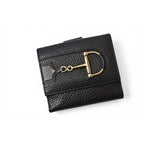 Gucci Wallet Trifold Horsebit Black Leather Compact — view 2