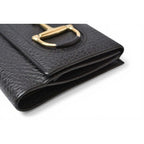 Gucci Wallet Trifold Horsebit Black Leather Compact — view 5