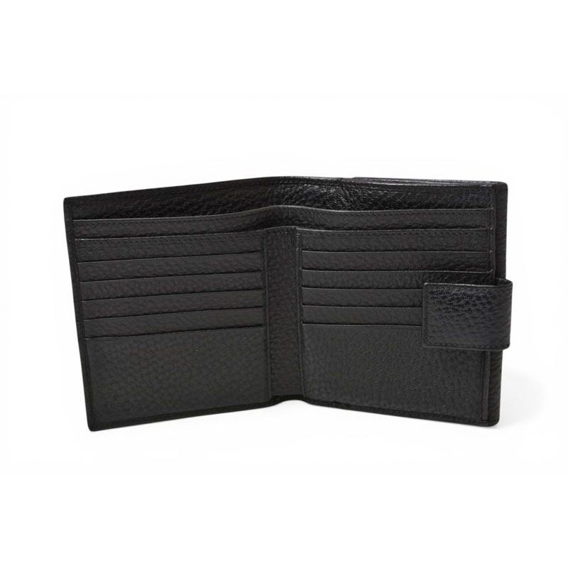 Gucci Wallet Trifold Horsebit Black Leather Compact — view 9