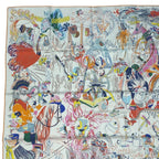 Hermes Silk Carre 90 Emile Et Une Nuit Emile's Night Scarf — view 2