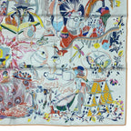 Hermes Silk Carre 90 Emile Et Une Nuit Emile's Night Scarf — view 5
