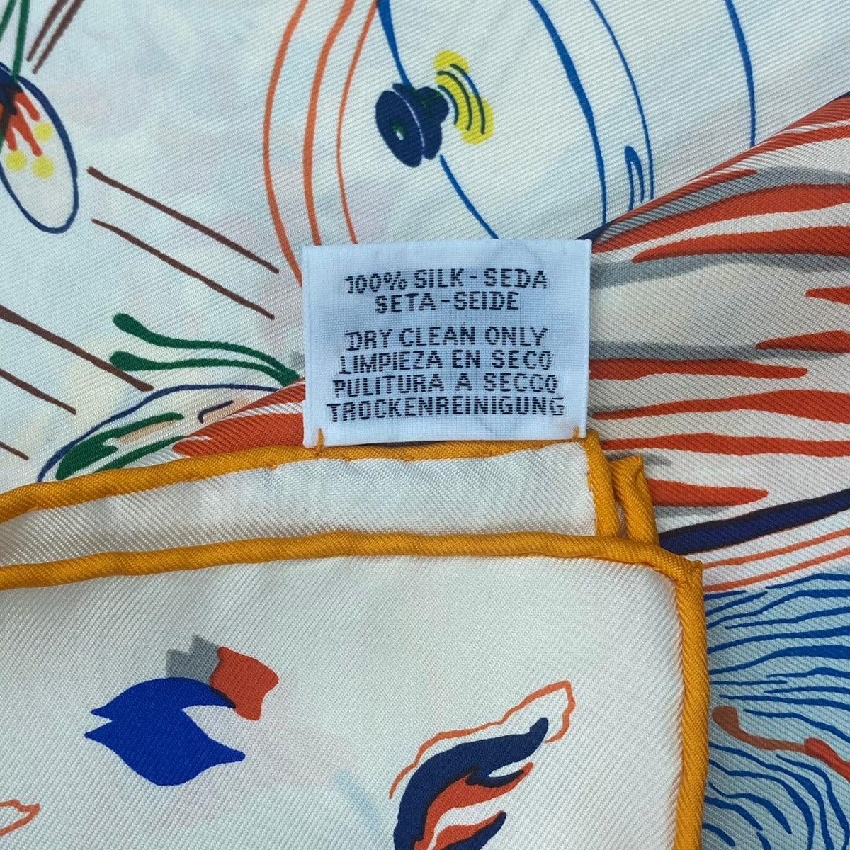 Hermes Silk Carre 90 Emile Et Une Nuit Emile's Night Scarf — view 7