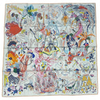 Hermes Silk Carre 90 Emile Et Une Nuit Emile's Night Scarf