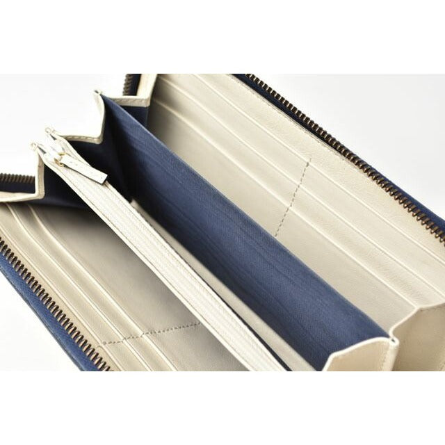 Gucci Wallet Long GG Marmont Quilted Leather White Navy — view 5