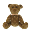 Louis Vuitton Doudou Teddy Bear Monogram Gi0791 Brown Leather Textile Plush Toy