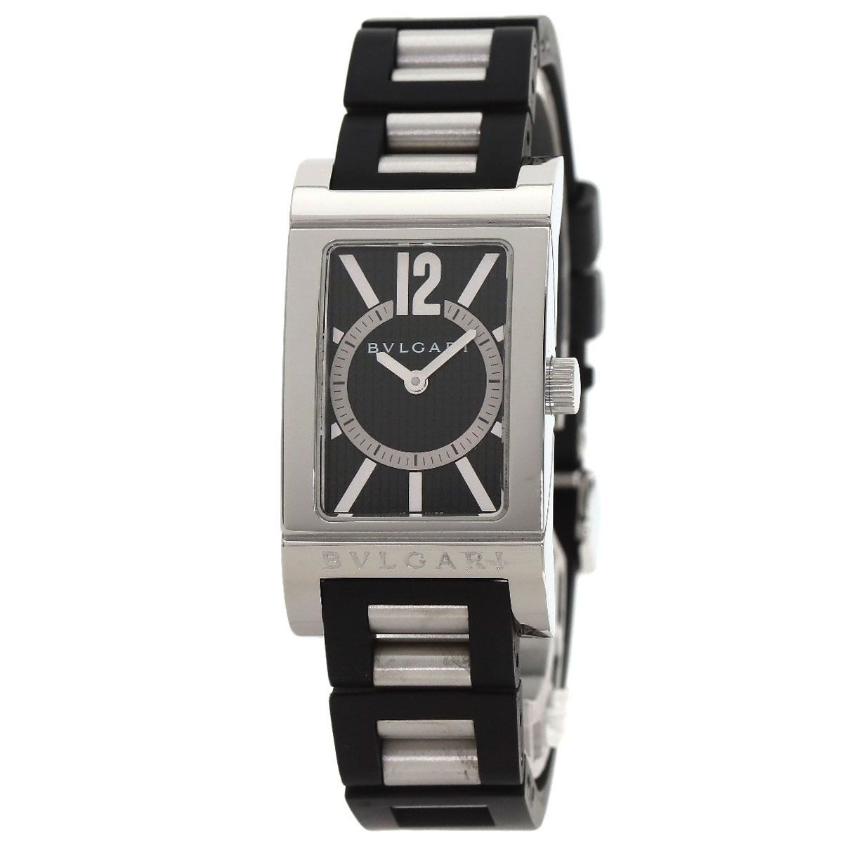 Bvlgari Rettangolo Watch SS Rubber