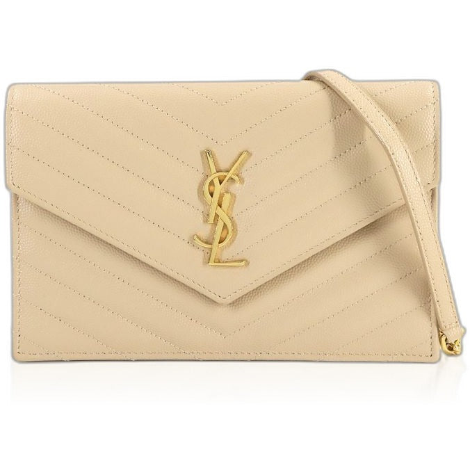 Saint Laurent Cassandra Envelope Chain Wallet