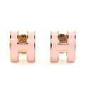 Hermes Earrings Pop Mini Pink Rose Dragee Lacquer