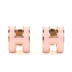 Hermes Earrings Pop Mini Pink Rose Dragee Lacquer