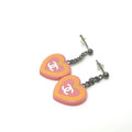 Chanel Earrings CC Logo Plastic Pink