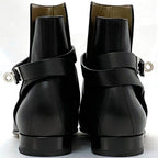 Hermes Short Boots Black Silver Hardware Kelly — view 5