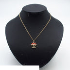 Chanel Necklace Gold Metal CC Logo Flower Motif Costume 09c — view 6