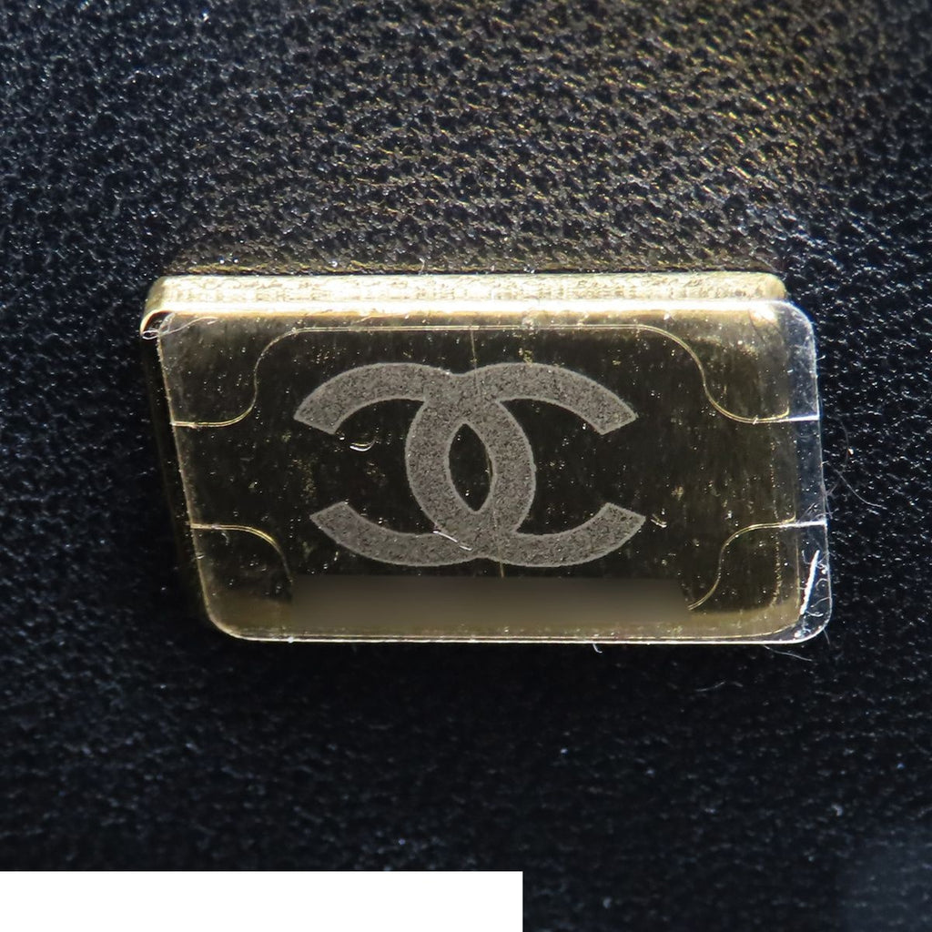 Chanel Boy Black Gold Caviar Leather 20 Small Chain Shoulder Bag — view 8