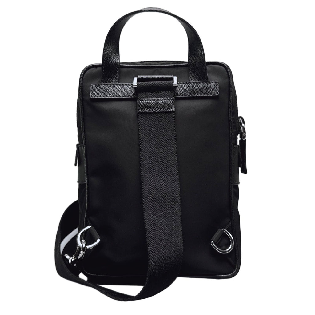 Prada Re-Nylon Shoulder Bag Triangle Logo Black — view 2