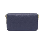 Louis Vuitton Monogram Empreinte Pochette Felicie Shoulder Bag Navy Blue — view 2